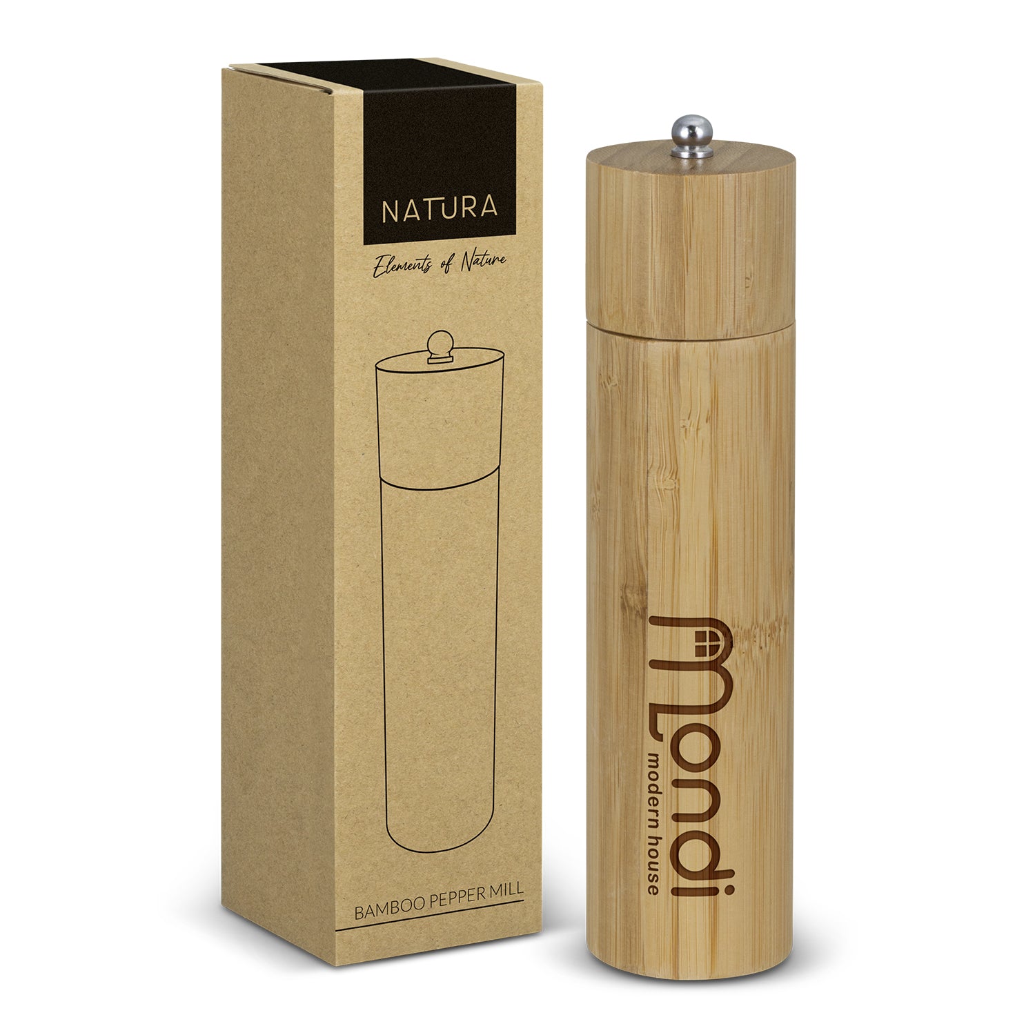 Bamboo Pepper Mill