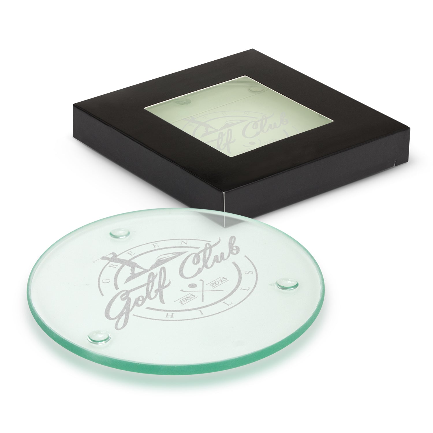 Glass Coaster Set of 2 - Round