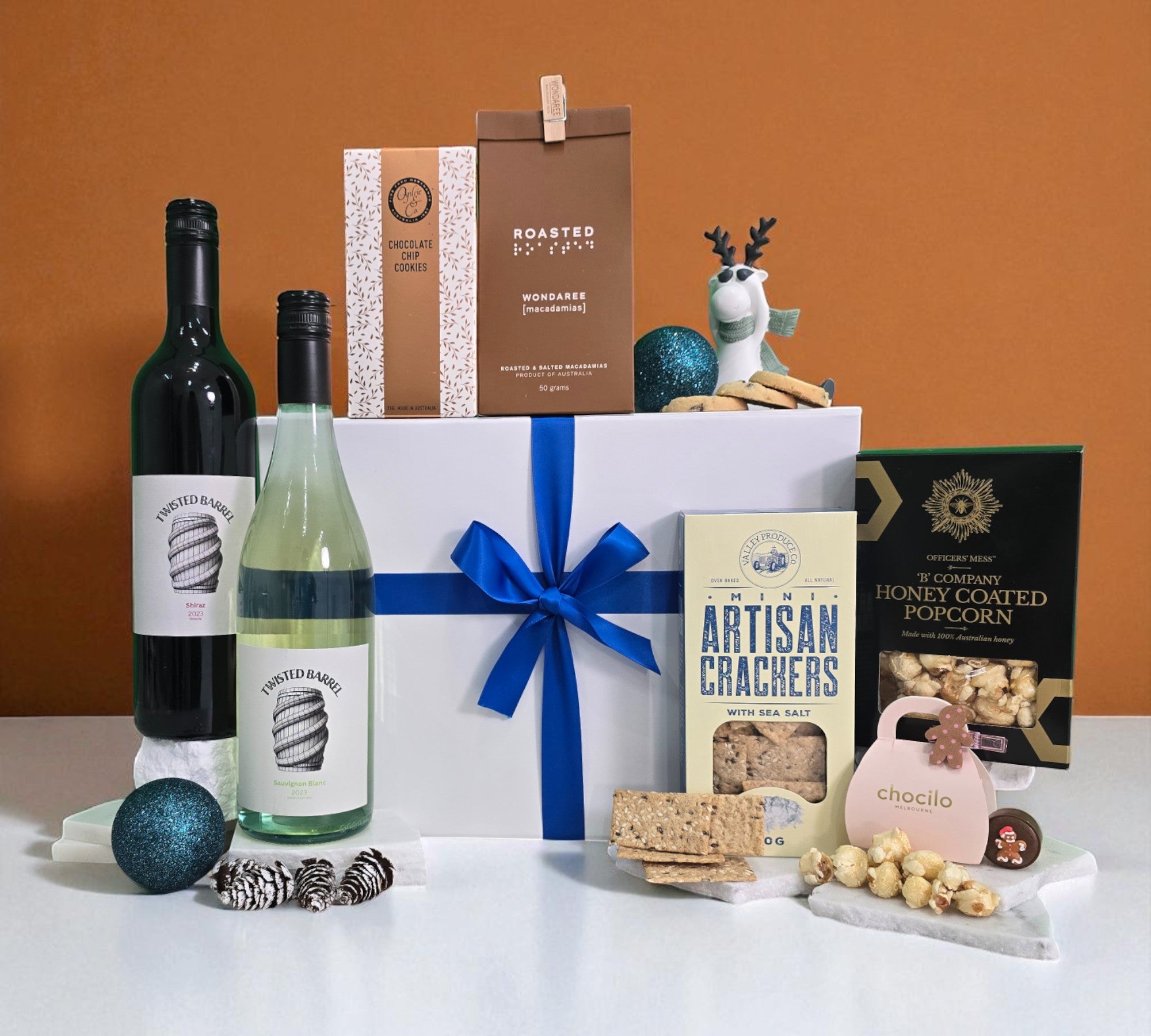 The Christmas Double Wine & Treats Hamper