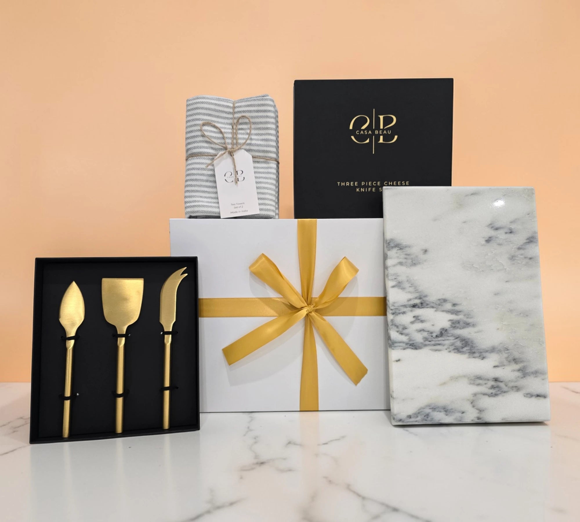 The Marble Cheese Board Gift Box