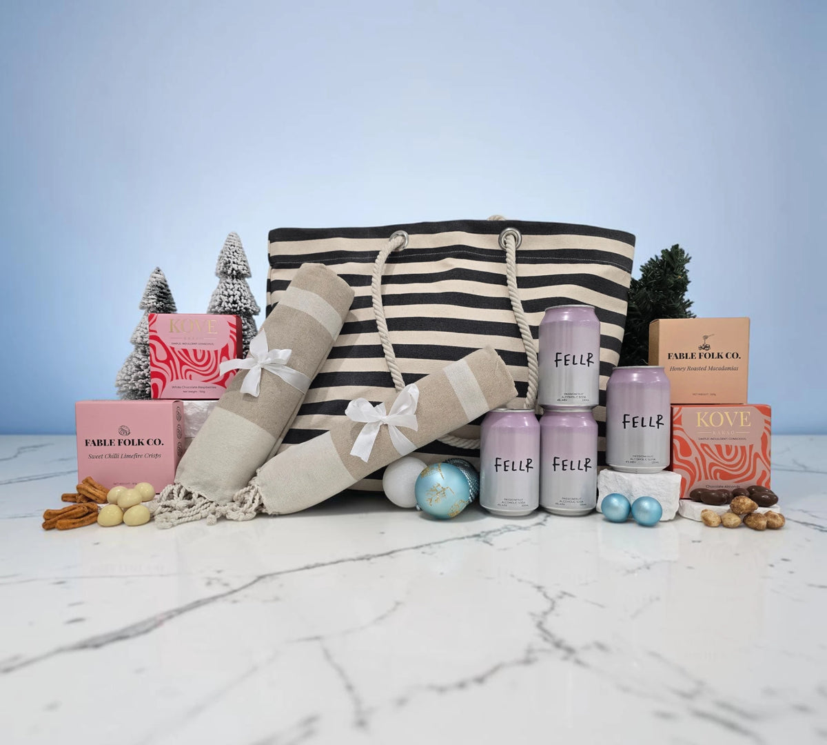 The Christmas Seltzer Beach Bag
