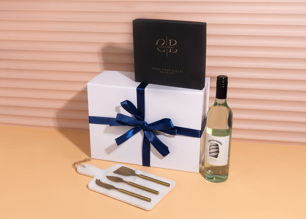 The White Wine & Marble Home Indulgence Hamper