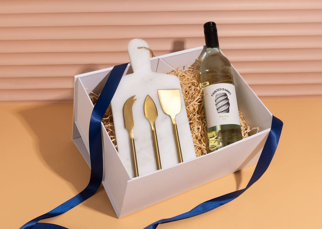 The White Wine & Marble Home Indulgence Hamper