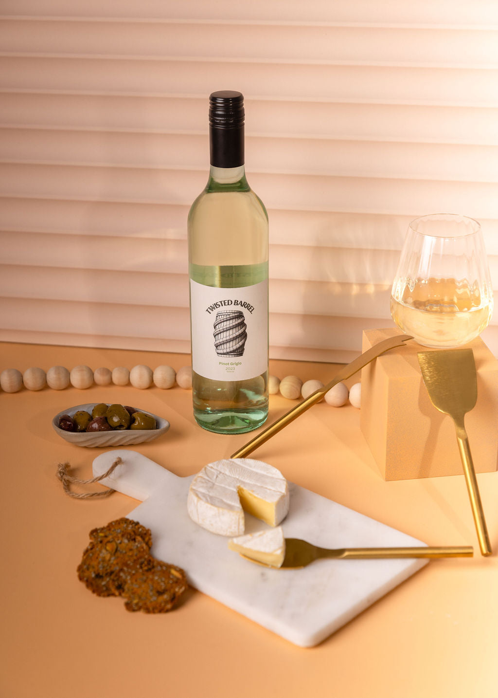 The White Wine & Marble Home Indulgence Hamper