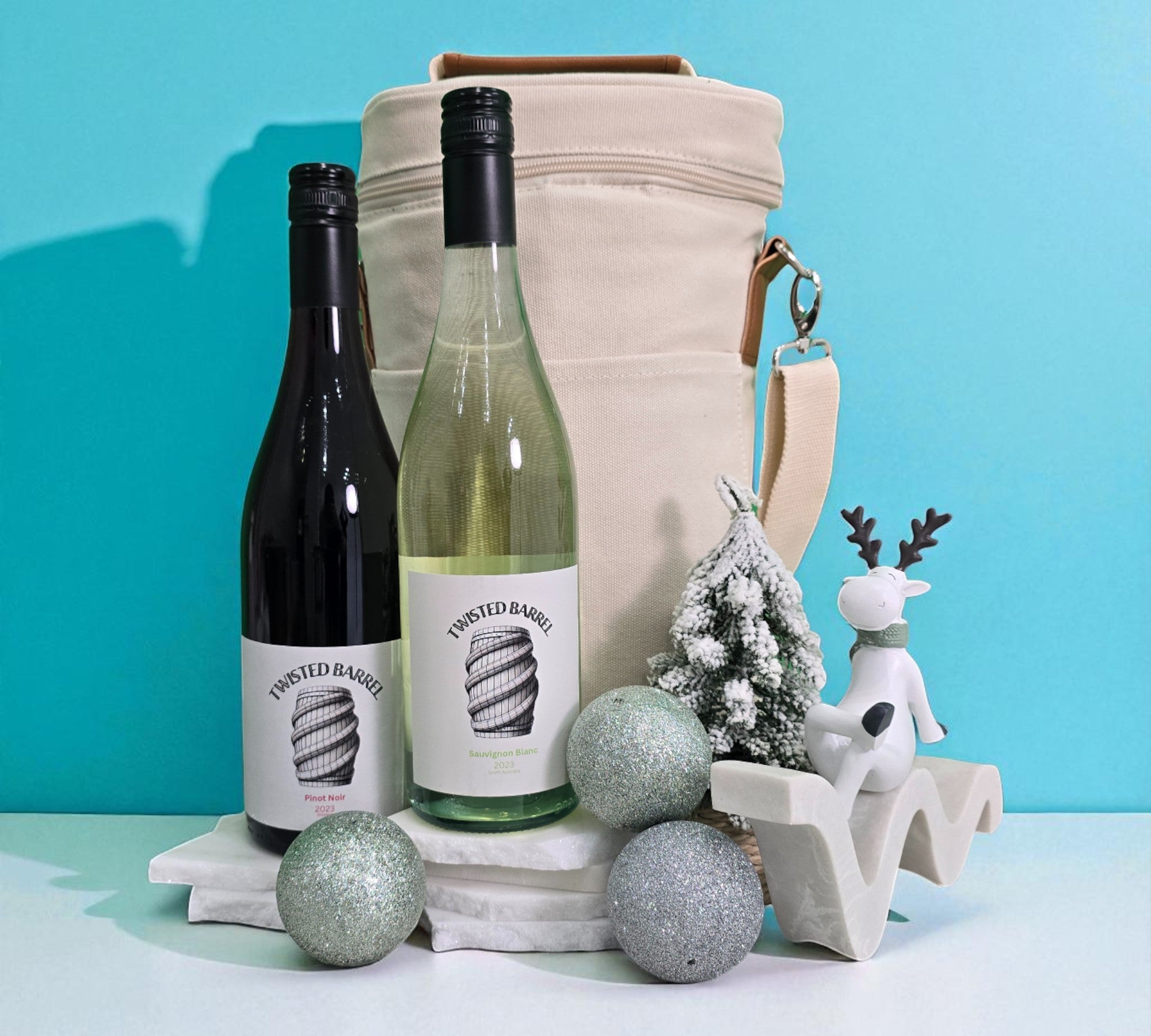 The Christmas Cheers Duo Wine Bag