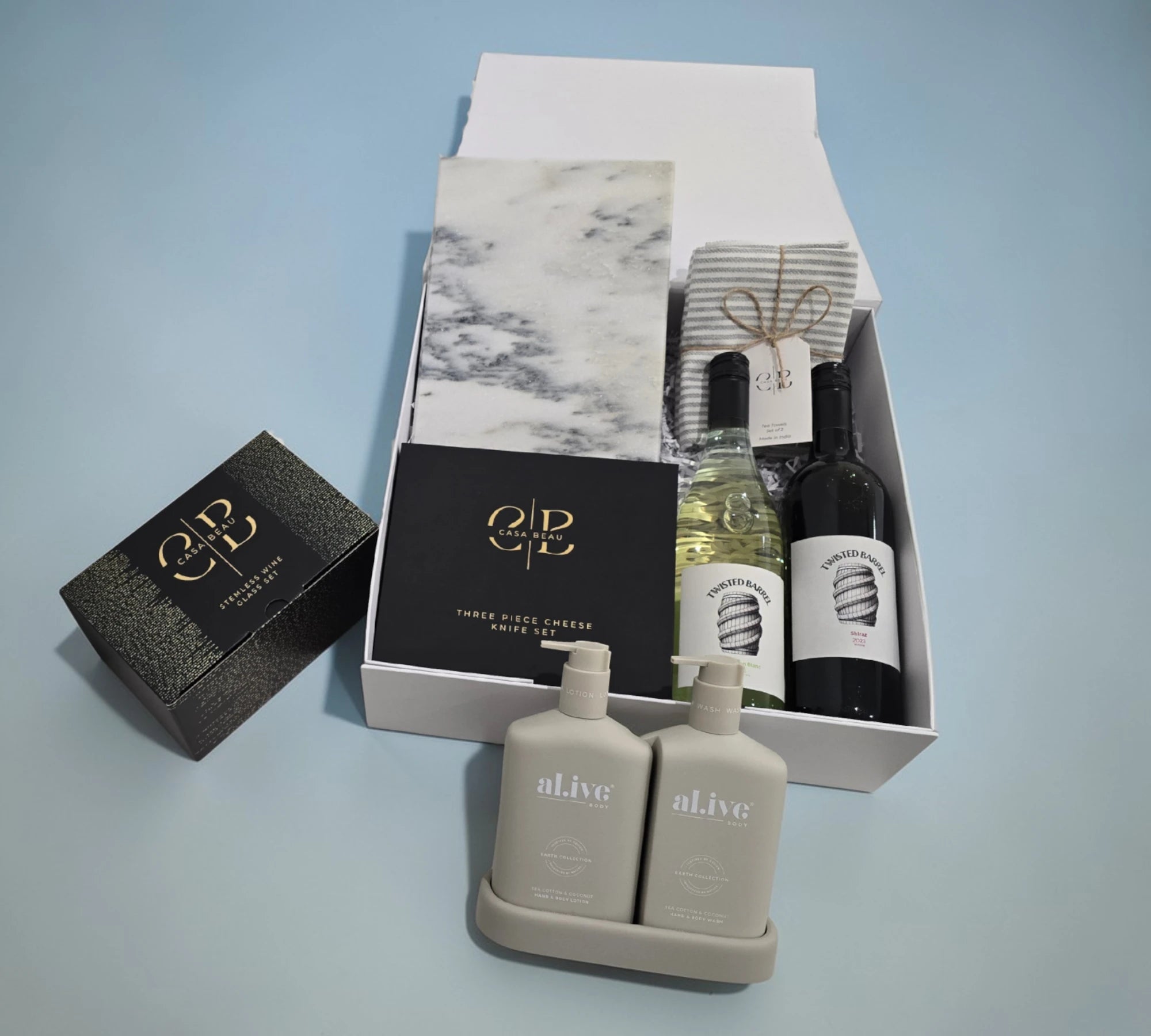 The Luxe Wine & Wellness Gift Box