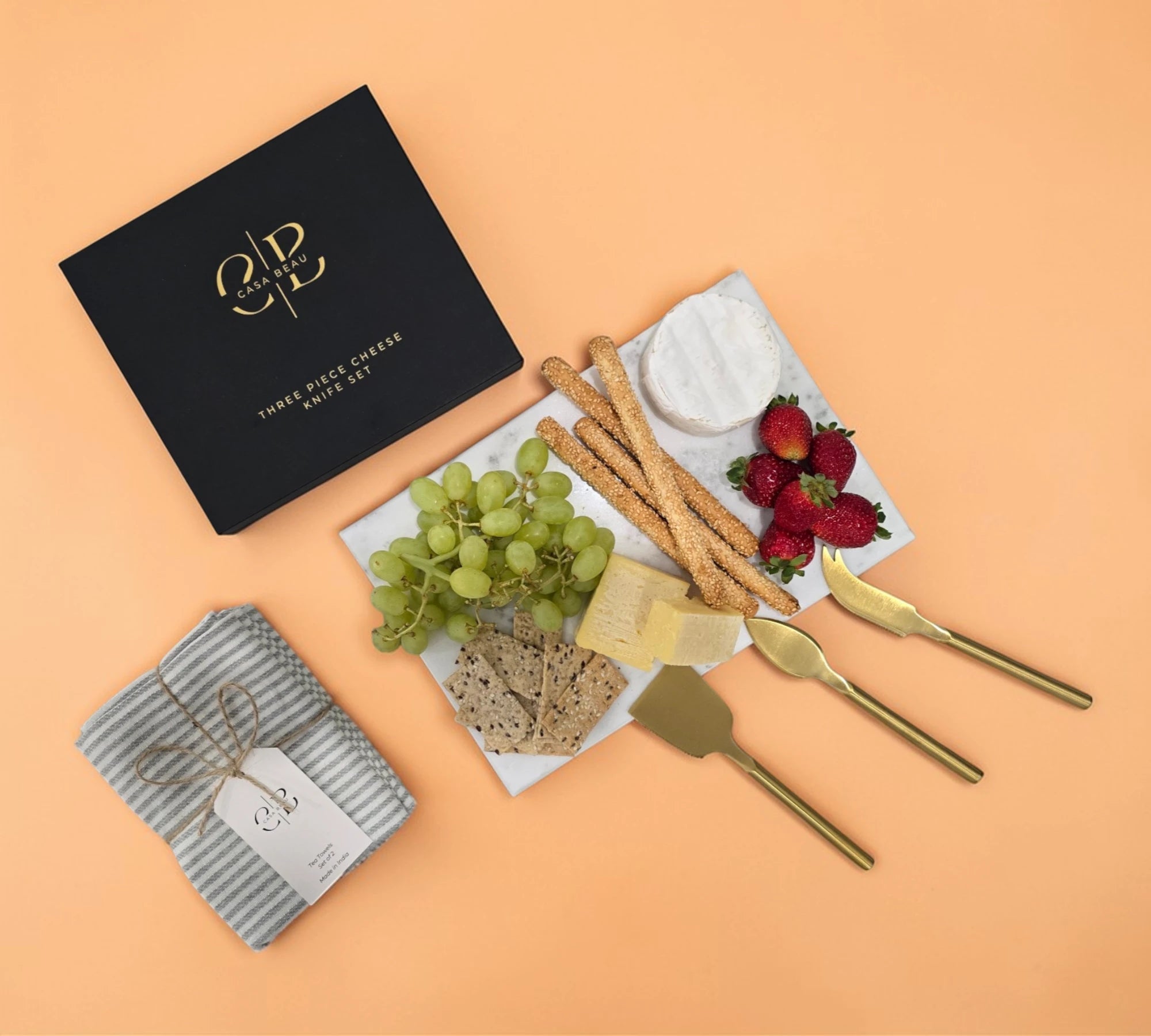 The Marble Cheese Board Gift Box