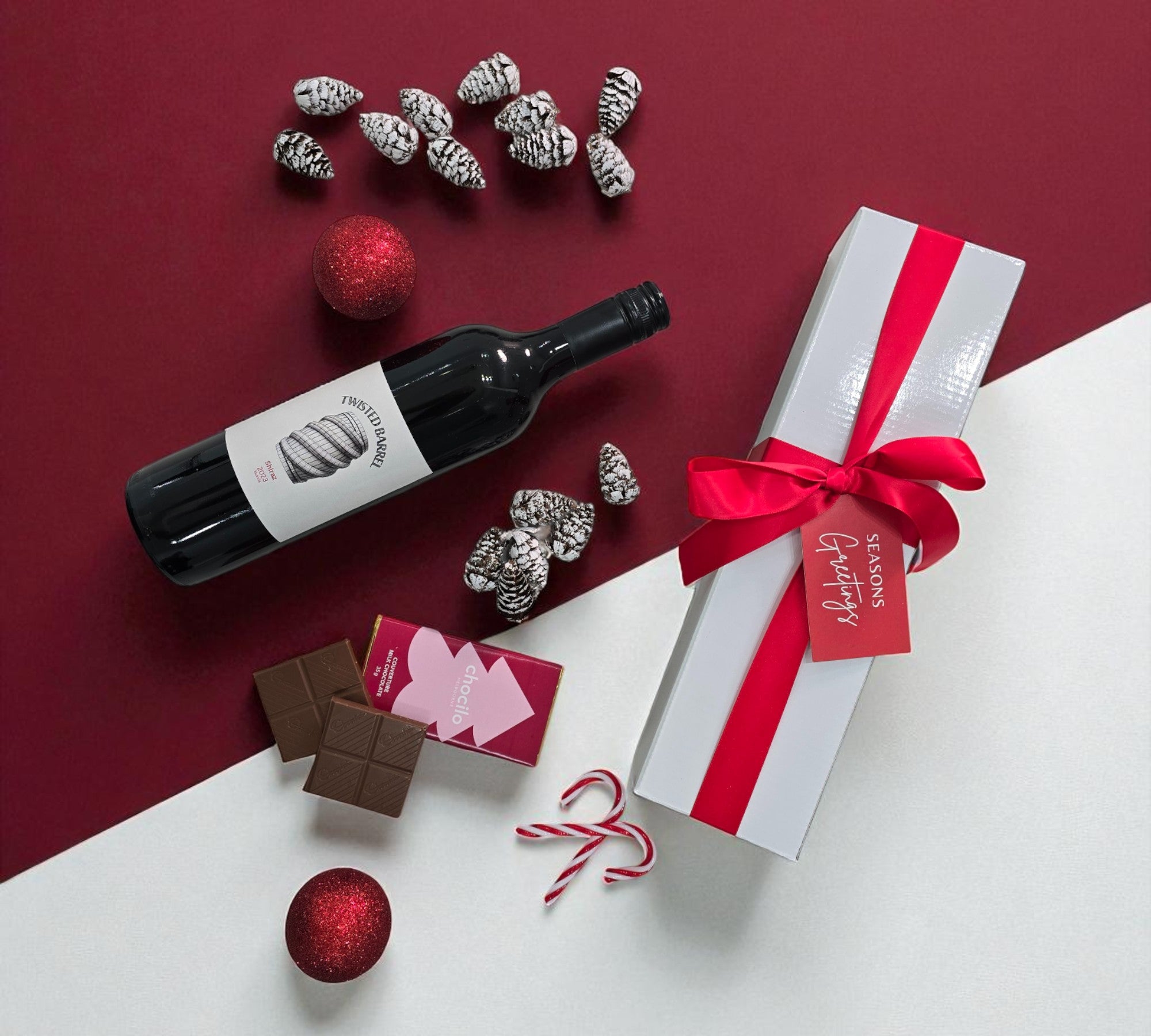 The Merry Shiraz Christmas Wine Hamper