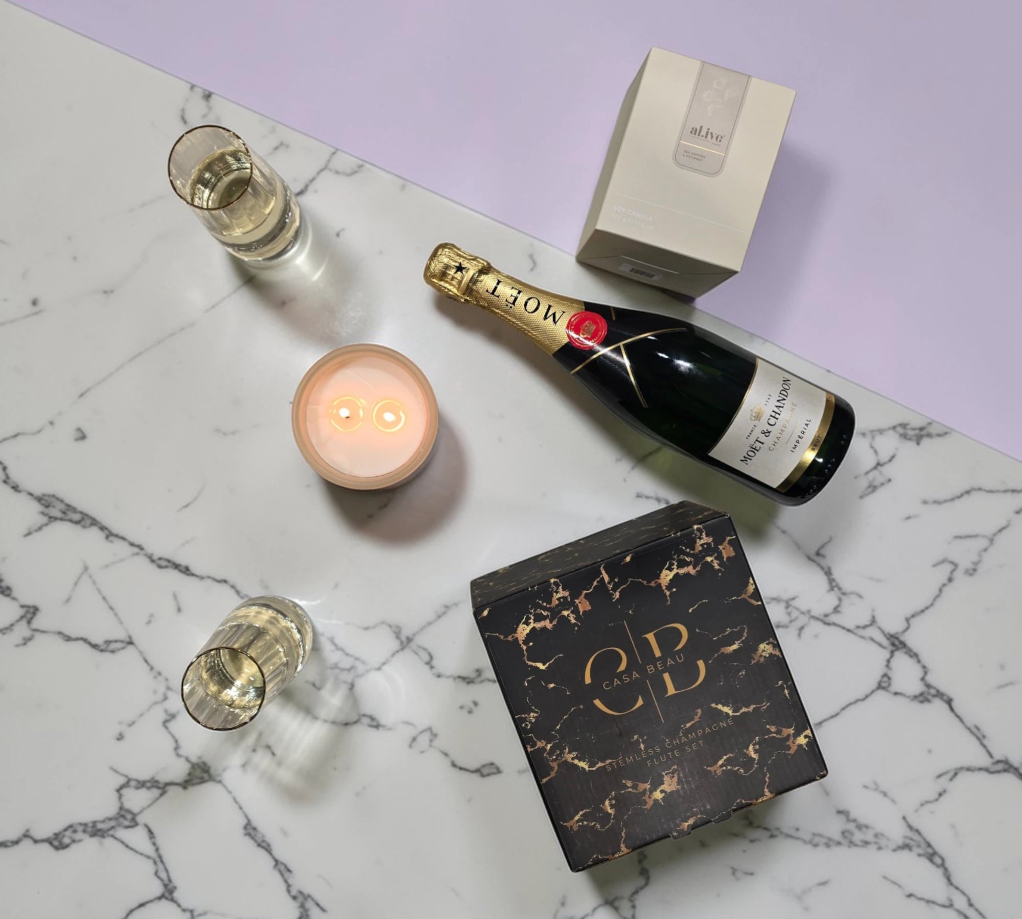Moët & Glow Gift Box