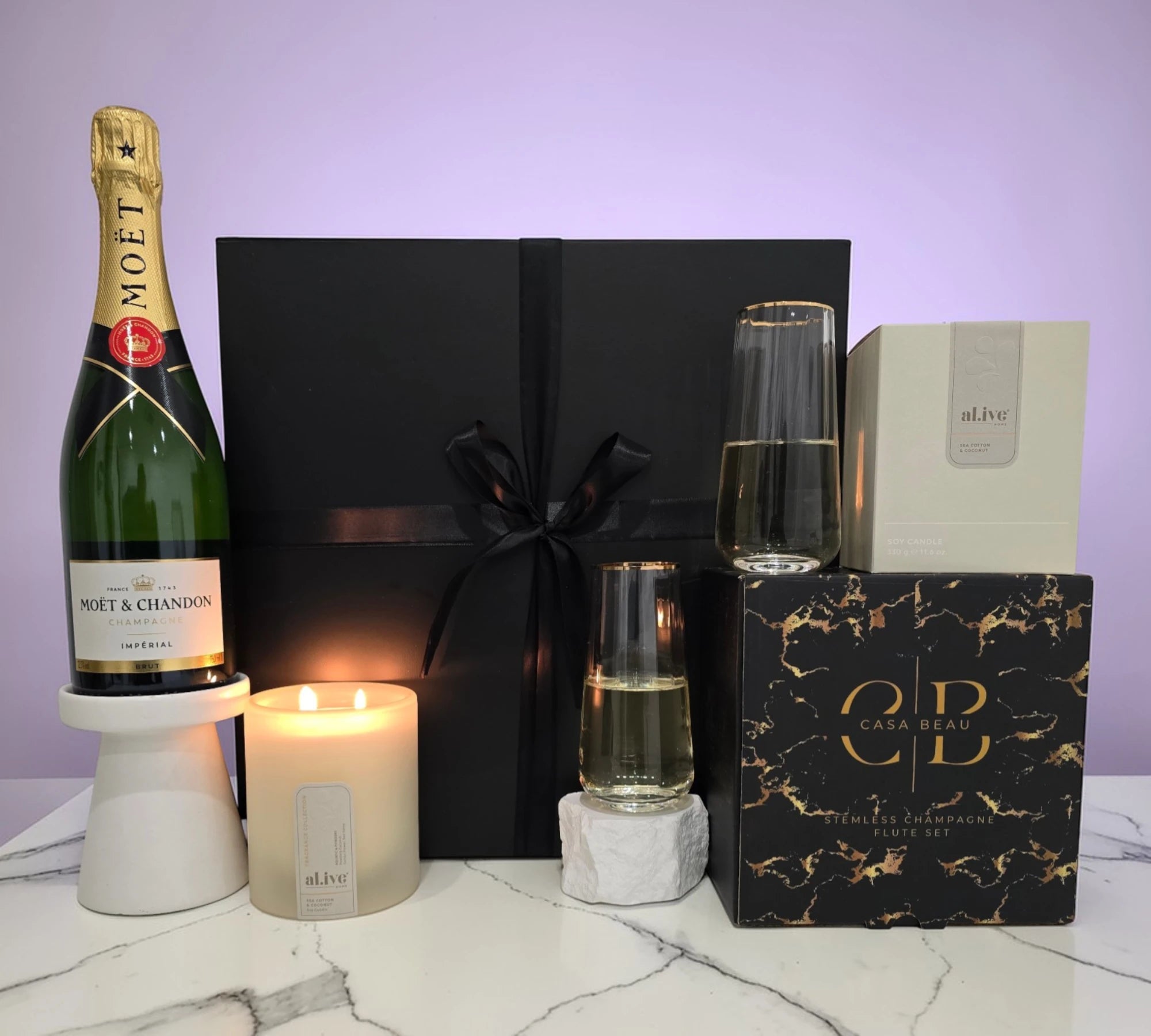 Moët & Glow Gift Box