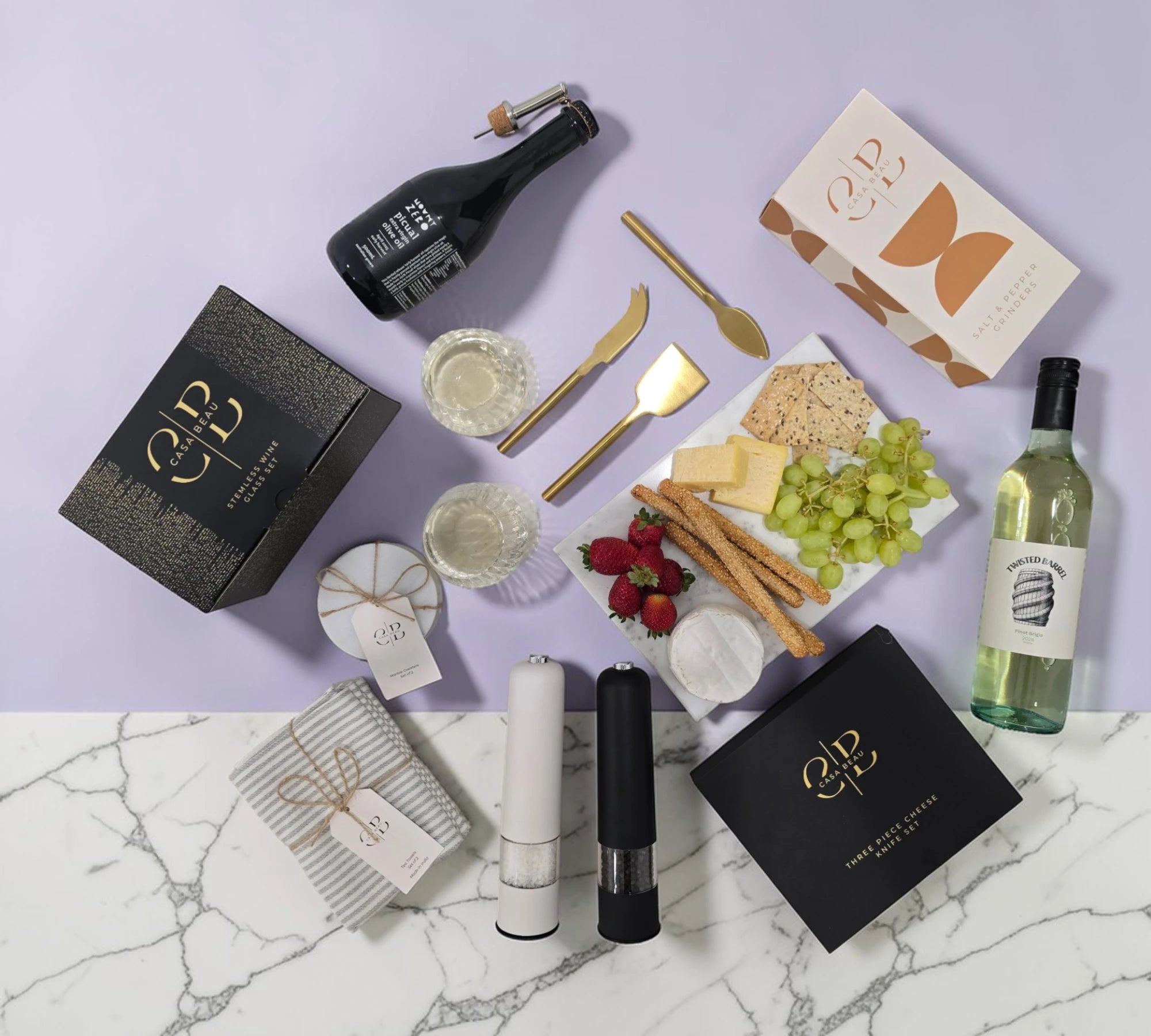 The Pinot Grigio Wine Entertainers Gift Box