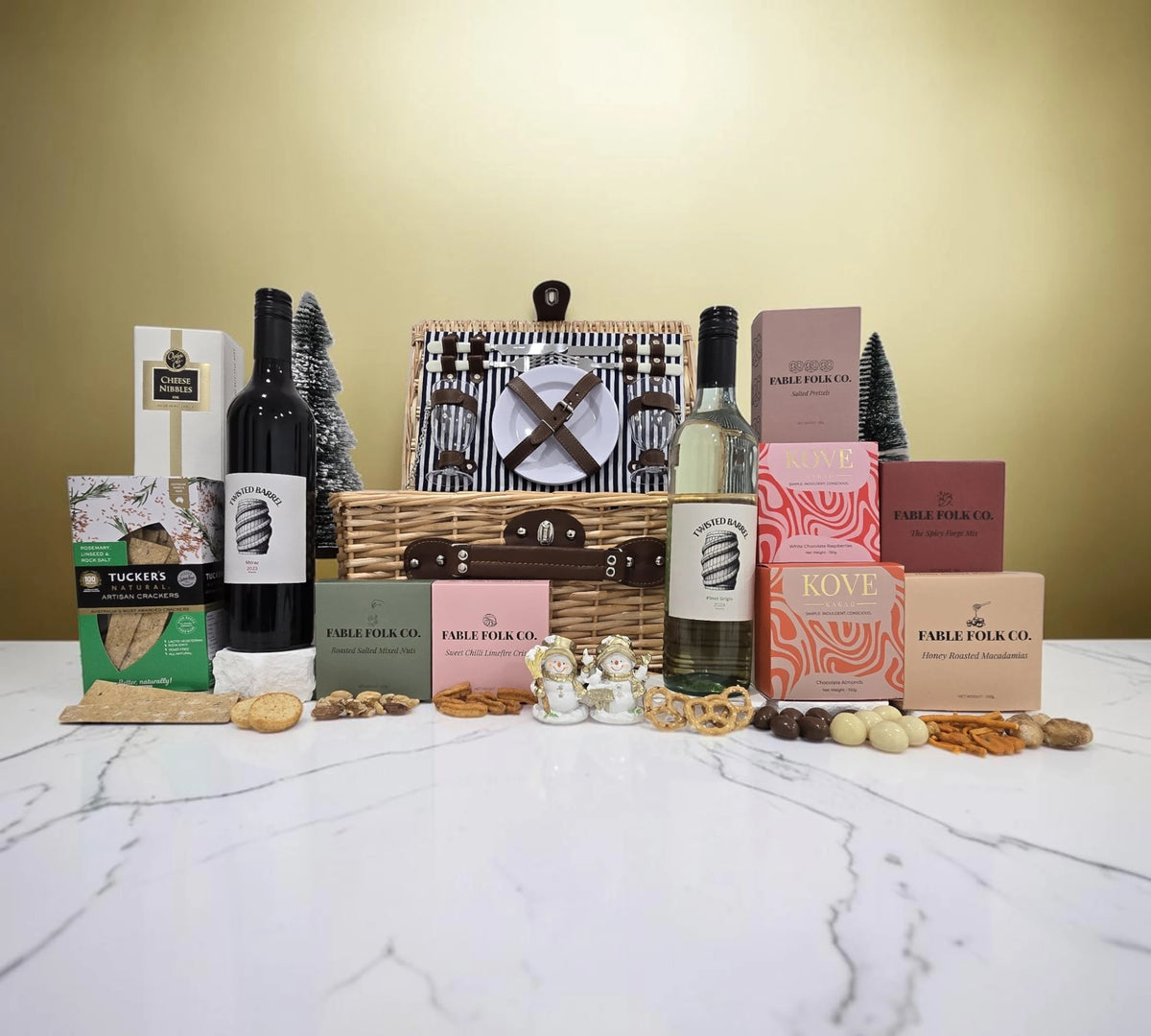 The Christmas Picnic Wine Basket