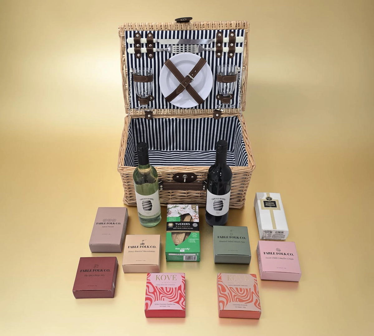 The Christmas Picnic Wine Basket